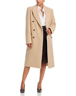 Wardrobe NYC Closet. Nyc Classic Double Breasted Wool Coat - Natural