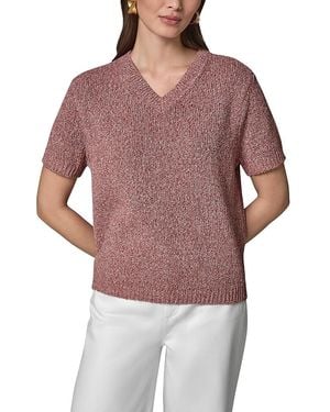 Donna Karan Weekend Donna Karan Easy V Neck Sweater - Purple