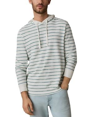 Faherty Sunwashed Slub Hoodie - Gray