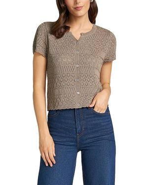 Matty M Orla V Neck Cardigan - Blue