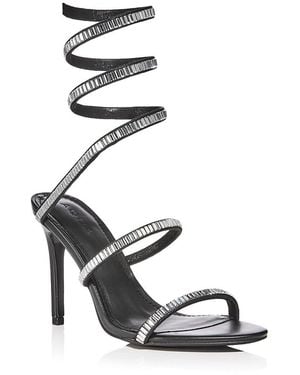 Aqua Dyon Wrapping Sandals - White