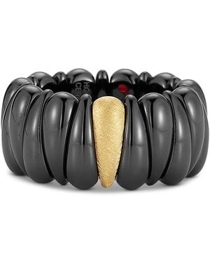 ’ROBERTO DEMEGLIO Artiglio Ceramic & 18K Ring - Black