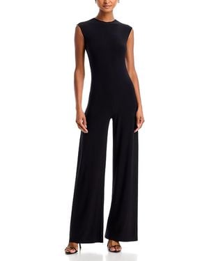Norma Kamali Sleeveless Crewneck Jumpsuit - Blue