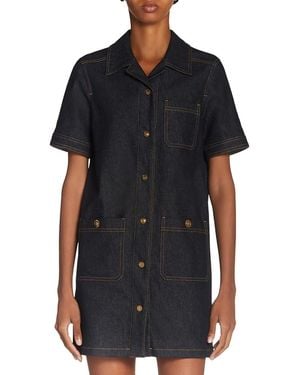 Moncler Denim Shirt Dress - Black