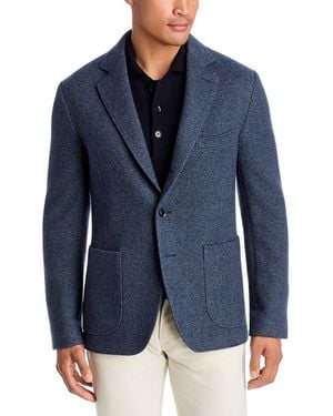 Brioni Cashmere Twill Jersey Unstructured Leisure Jacket - Blue