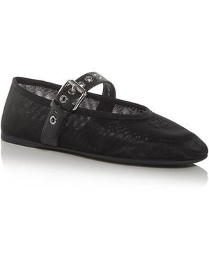 Miu Miu Mary Jane Flats in Green | Lyst