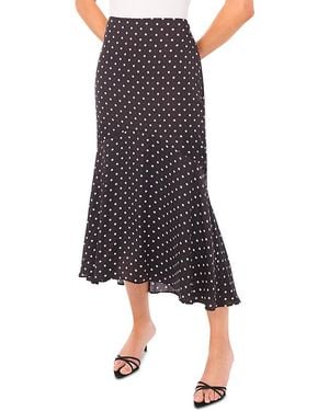 Cece Flounce Midi Skirt - Blue