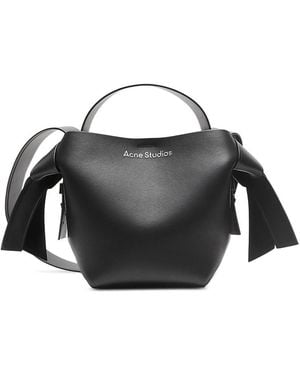 Acne Studios Musubi Mini R Leather Shoulder Bag - Black