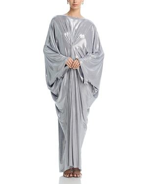 Norma Kamali Choir Caftan Dress - Gray