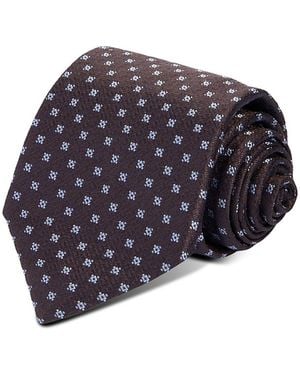 Canali Silk Classic Star Tie - Blue