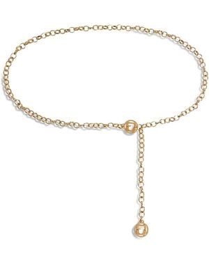 Gerard Darel Veronica Chain Belt - White