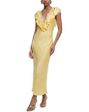 Ronny Kobo Gracie Ruffled Dress - Metallic
