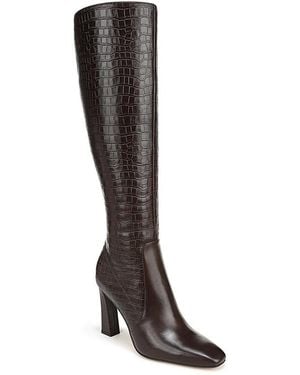 FAVORITE DAUGHTER Hadley Leather Knee High Boots - Black