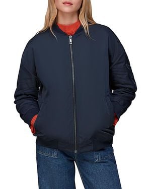 Whistles Maria Bomber Jacket - Blue