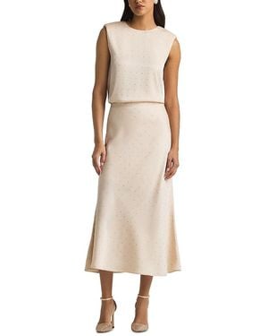 St. John Embellished Sleeveless Top - Natural