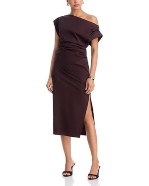 A.L.C. A. L.C. Nara Ruched Midi Dress - Purple