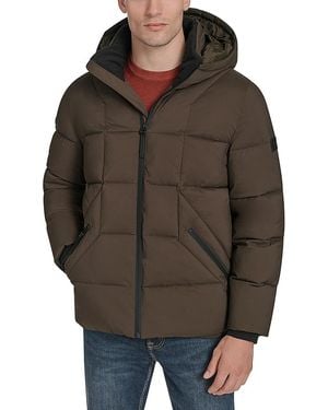 Andrew Marc Palmerton Micro Ripstop Puffer Jacket - Brown