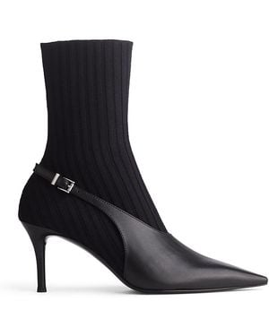 Rag & Bone Mercer Sock Slingback Booties - Black