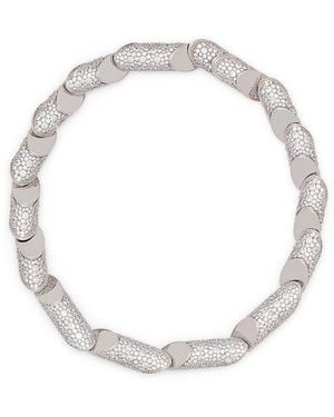 Lanvin Haute Sequence Rhinestone Necklace - White