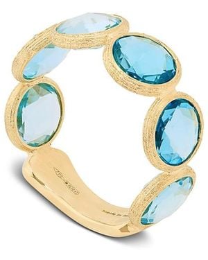Marco Bicego 18K Jaipur Color Gemstone Bezel Band - Blue