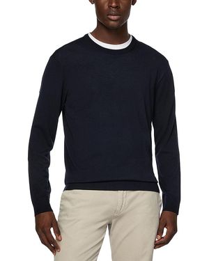 BOGGI Merino Wool Crewneck Sweater - Blue