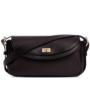 Sandro Le Mambo Medium Leather Crossbody Bag - Black