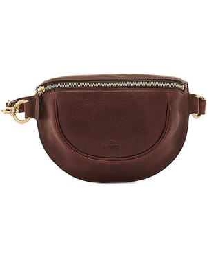 Il Bisonte Oliveta Leather Belt Bag - Brown