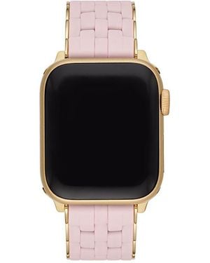 Michele Peony Pearlized Silicone Band For Apple Watch, 38/40/41Mm And 42/44/45/49Mm - Black