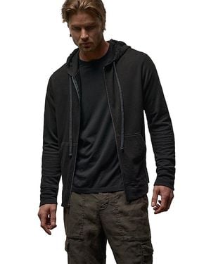 James Perse Vintage French Zip Up Hoodie - Black