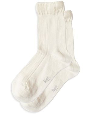 Stems Dream Cotton Blend Crew Socks - White
