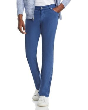 Peter Millar Crown Crafted Wayfare Stretch Garment Dyed Tailored Fit Pants - Blue