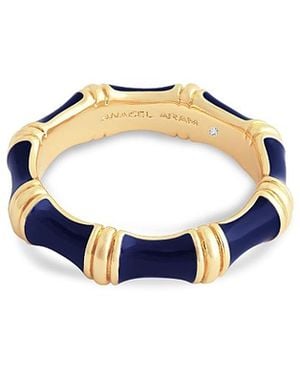Anabel Aram Bamboo Band Ring - Blue