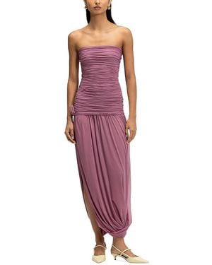 Maygel Coronel Halo Midi Dress - Purple