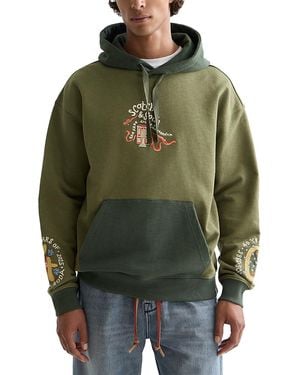 Scotch & Soda 40Th Anniversary Colour Block Hoodie - Green