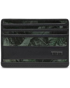 Tumi Forest Camo Six Credit Card Slim Card Case - Black