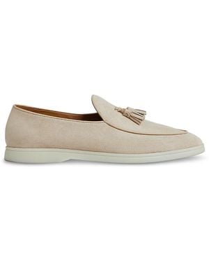 Reiss Harrison Slip On Tassel Loafers - White