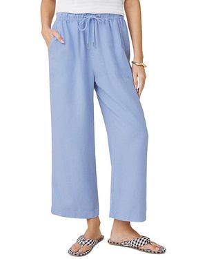 Splendid Angie Cropped Wide Leg Pants - Blue