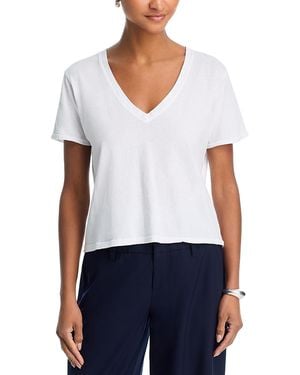 PERFECTWHITETEE Beckett V Neck Tee - White