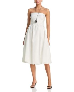 Wayf Katherine Bubble Hem Dress - White