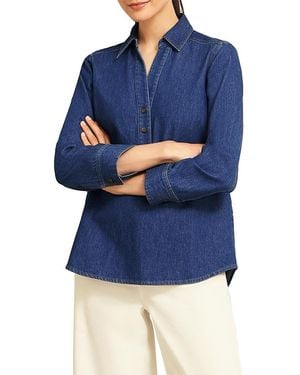 Hobbs Elena Blouse - Blue