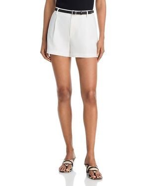 Aqua Mid Rise Shorts - White