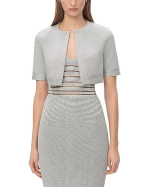 Hervé Léger The Metallic Marie Bolero - Gray