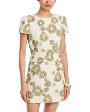 MILLY Daisy Embroidered Mini Dress - White
