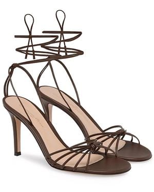 Gianvito Rossi Gwyneth 85 Sandals - Metallic