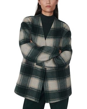 Varley Alderton Wool Blend Scarf Coat - Green