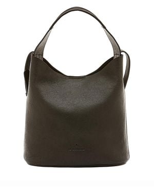 Il Bisonte Le Laudi Leather Bucket Bag - Black