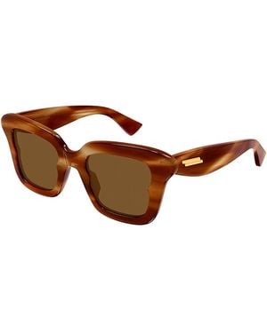 Bottega Veneta Sophia Ribbon Butterfly Sunglasses, 48Mm - Brown
