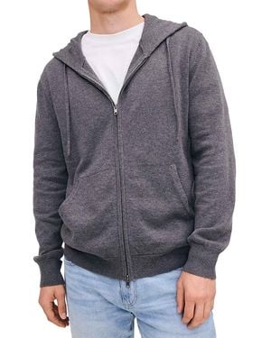DL1961 Cotton & Cashmere Zip Hoodie - Gray