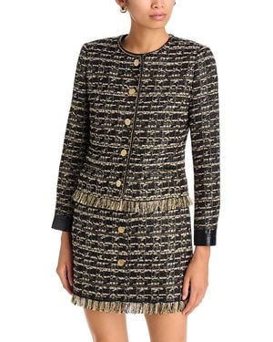 Kobi Halperin Jordan Fringe Trim Jacket - Black