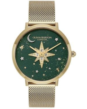 Olivia Burton Celestial Nova Watch, 35Mm - Green